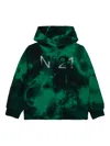 N°21 Felpa In Cotone Tie-dye Con Cappuccio