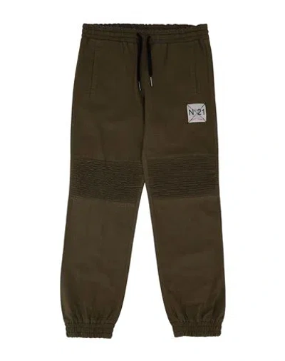 N°21 Babies' Toddler Boy Pants Military Green Size 6 Cotton
