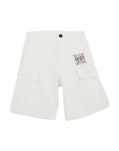 N°21 Babies' Toddler Boy Shorts & Bermuda Shorts White Size 6 Cotton