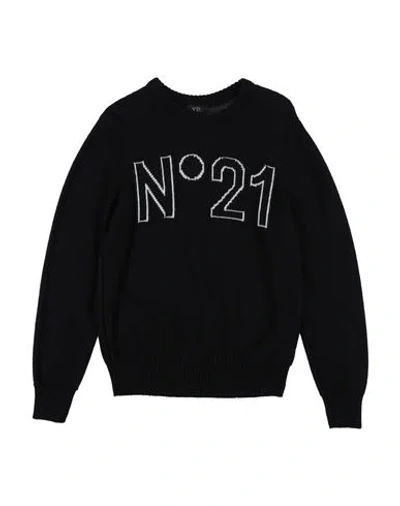 N°21 Babies' Toddler Boy Sweater Black Size 6 Wool, Acrylic, Polyester