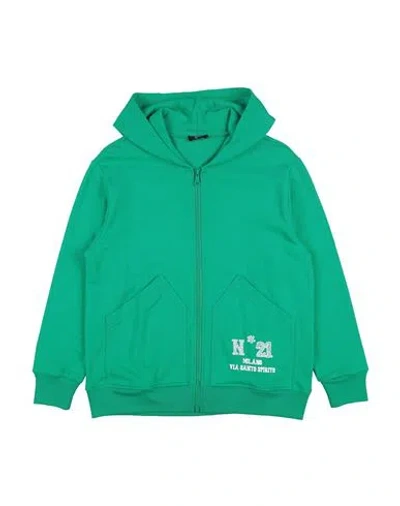 N°21 Babies' Toddler Boy Sweatshirt Green Size 6 Cotton