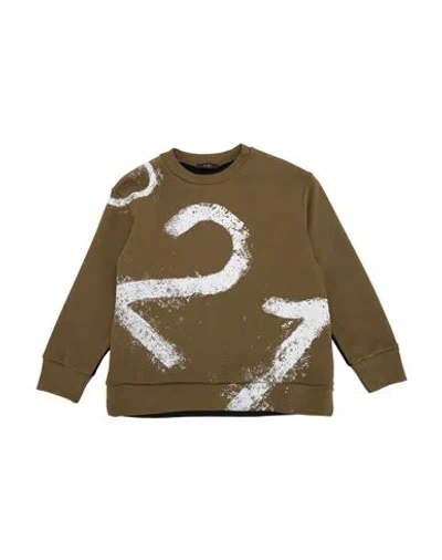 N°21 Babies' Toddler Boy Sweatshirt Military Green Size 6 Cotton