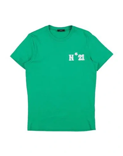N°21 Babies' Toddler Boy T-shirt Green Size 6 Cotton