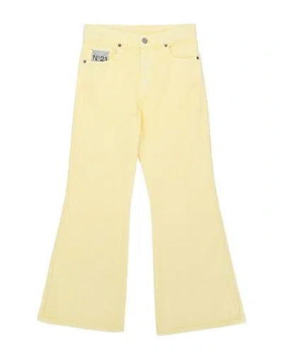 N°21 Babies' Toddler Girl Jeans Yellow Size 6 Cotton