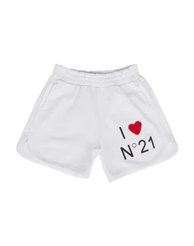 N°21 Babies' Toddler Girl Shorts & Bermuda Shorts White Size 6 Cotton