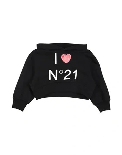 N°21 Babies' Toddler Girl Sweatshirt Black Size 6 Cotton