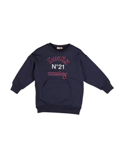 N°21 Babies' Toddler Girl Sweatshirt Navy Blue Size 6 Cotton