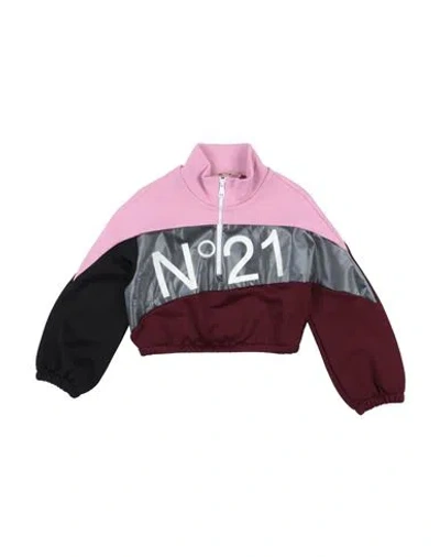 N°21 Babies' Toddler Girl Sweatshirt Pink Size 6 Polyamide, Cotton