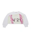 N°21 Toddler Girl Sweatshirt White Size 6 Cotton In White