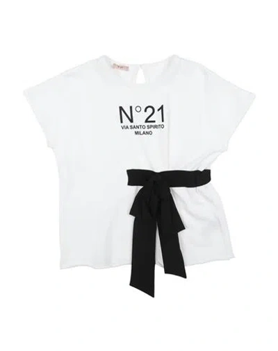 N°21 Babies' Toddler Girl Sweatshirt White Size 4 Cotton, Polyester