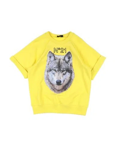 N°21 Babies' Toddler Girl Sweatshirt Yellow Size 6 Cotton