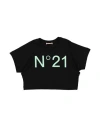 N°21 Babies' Toddler Girl T-shirt Black Size 4 Cotton