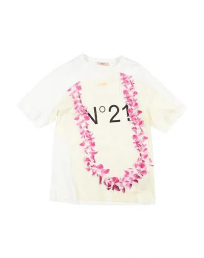 N°21 Babies' Toddler Girl T-shirt Cream Size 6 Cotton In White