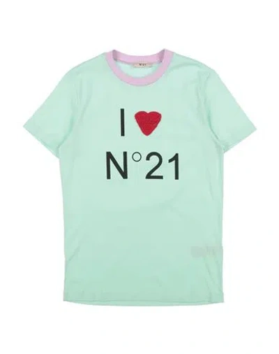 N°21 Babies' Toddler Girl T-shirt Light Green Size 6 Cotton