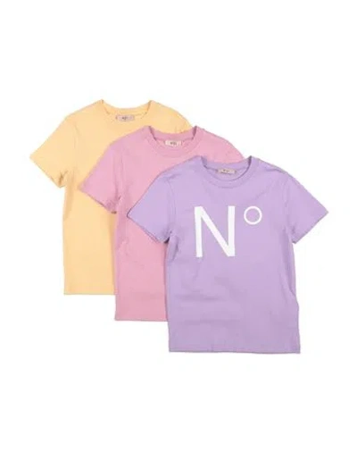 N°21 Babies' Toddler Girl T-shirt Lilac Size 6 Cotton In Purple