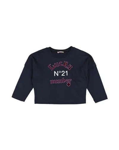 N°21 Babies' Toddler Girl T-shirt Midnight Blue Size 6 Cotton