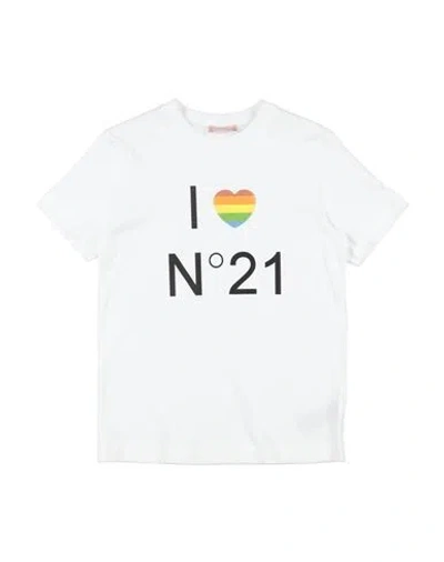 N°21 Babies' Toddler Girl T-shirt White Size 6 Cotton