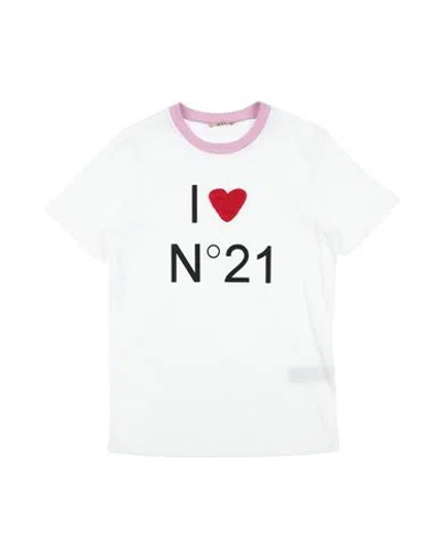 N°21 Babies' Toddler Girl T-shirt White Size 6 Cotton