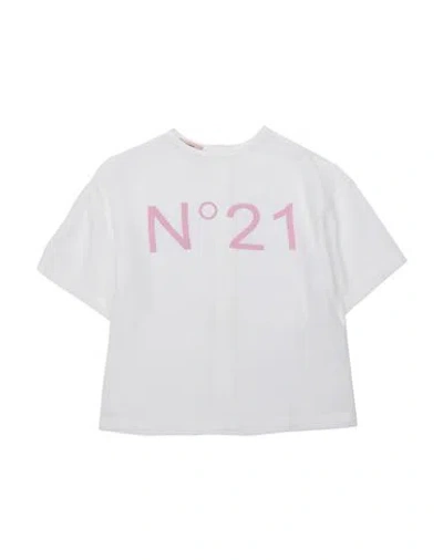 N°21 Babies' Toddler Girl T-shirt White Size 6 Rayon