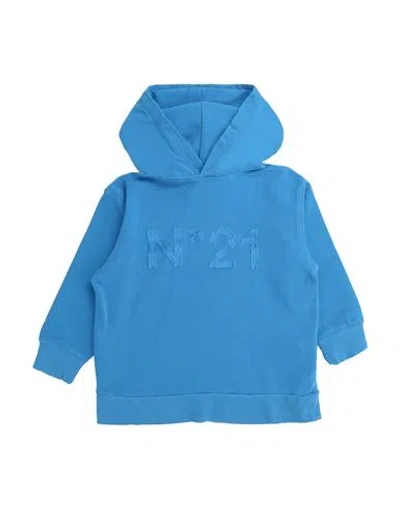 N°21 Babies' Toddler Sweatshirt Azure Size 6 Cotton In Blue