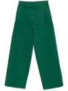 N°21 Twill-weave Trousers In Green