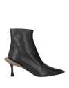 N°21 Woman Ankle Boots Black Size 7 Calfskin