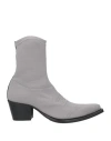 N°21 Woman Ankle Boots Grey Size 7 Textile Fibers In Grey
