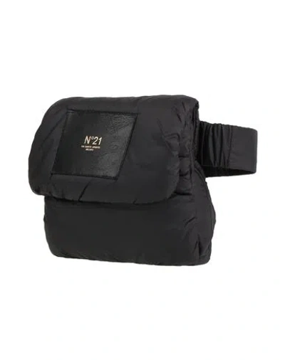 N°21 Woman Belt Bag Black Size 10 Polyamide In Burgundy