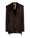 N°21 Woman Blazer Dark Brown Size 10 Viscose