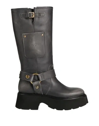 N°21 Woman Boot Lead Size 8 Leather In Multicolor