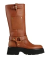 N°21 60mm Debossed-logo Leather Boots In Brown