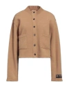 N°21 Woman Cardigan Beige Size 8 Wool, Polyester, Polyamide