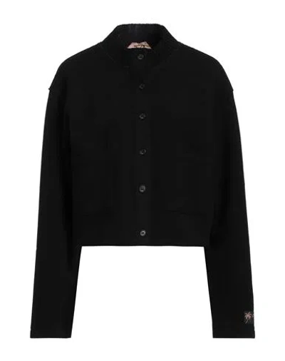 N°21 Woman Cardigan Black Size 10 Wool, Polyester, Polyamide
