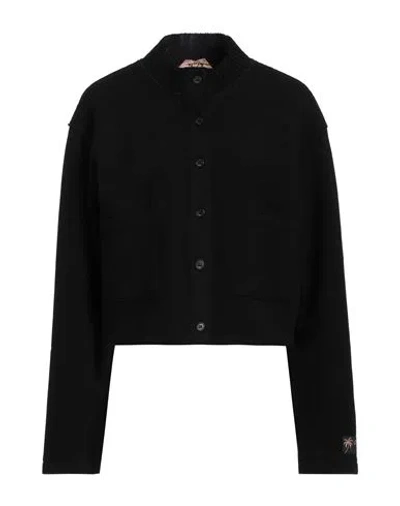 N°21 Woman Cardigan Black Size 4 Wool, Polyester, Polyamide