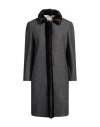 N°21 Woman Coat Grey Size 8 Modal, Polyester, Wool, Polyamide, Elastane In Grey