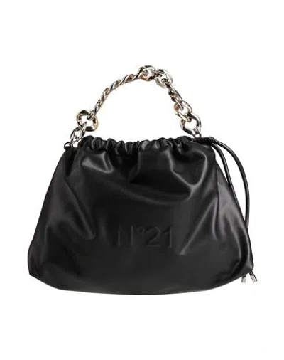 N°21 Woman Handbag Black Size - Soft Leather