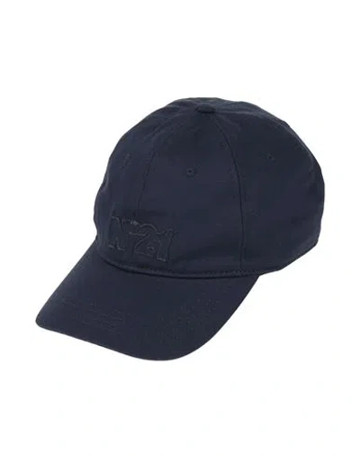 N°21 Woman Hat Navy Blue Size Onesize Cotton In Navy Blue