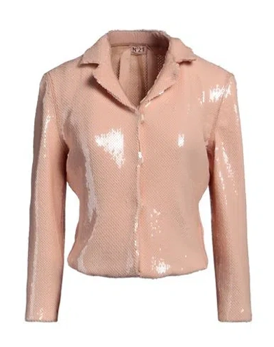 N°21 Woman Jacket Blush Size 6 Polyester, Elastane In Pink