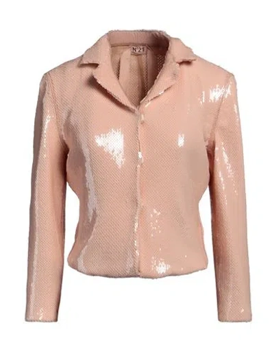 N°21 Woman Jacket Blush Size 2 Polyester, Elastane In Pink