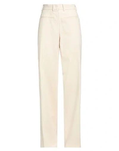 N°21 Woman Jeans Beige Size 4 Cotton, Wool, Polyester, Elastane