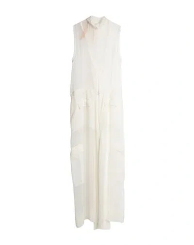 N°21 Woman Maxi Dress White Size 6 Silk