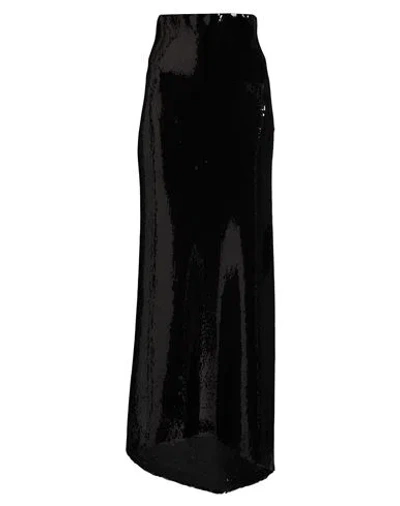N°21 Woman Maxi Skirt Black Size 6 Polyester, Elastane
