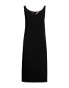 N°21 WOMAN MIDI DRESS BLACK SIZE 10 ACETATE, VISCOSE