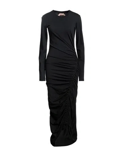 N°21 Woman Midi Dress Black Size 10 Cotton