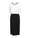 N°21 Woman Midi Dress Black Size 4 Acetate, Viscose, Silk, Glass, Silicone