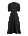 N°21 Woman Midi Dress Black Size 4 Cotton