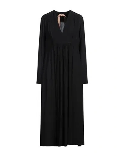 N°21 Woman Midi Dress Black Size 6 Viscose