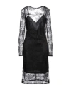 N°21 Woman Midi Dress Black Size 8 Polyamide, Cotton, Elastane