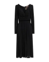 N°21 Woman Midi Dress Black Size 8 Viscose