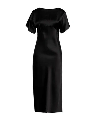 N°21 WOMAN MIDI DRESS BLACK SIZE 8 VISCOSE